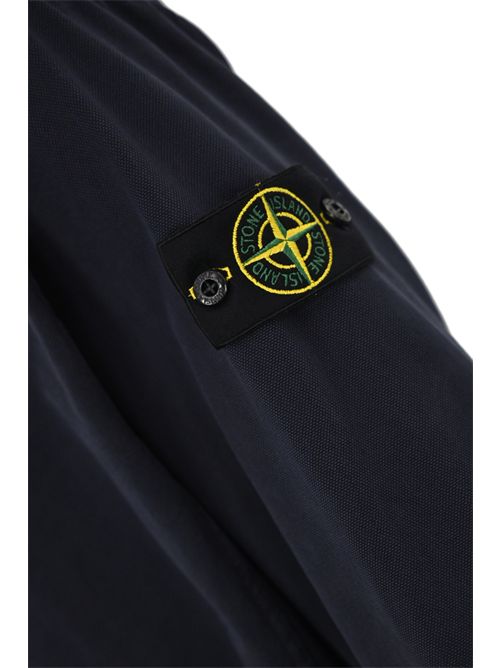 Felpa 6100017 in cotone biologico Panama effetto Old Dark blue STONE ISLAND | 6100017S0184V0126